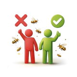 richtiges-verhalten-beim-bienenscharm